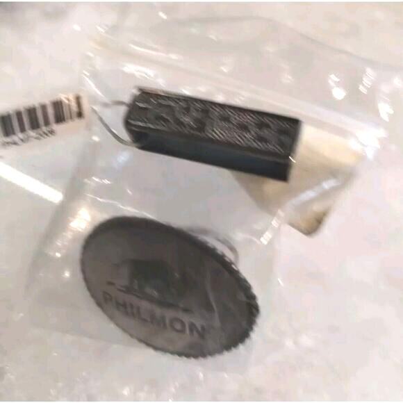 PHILMONT Scout Ranch STERLING SILVER Buffalo Tie BOLO & Pewter Belt Loop - Picture 7 of 7